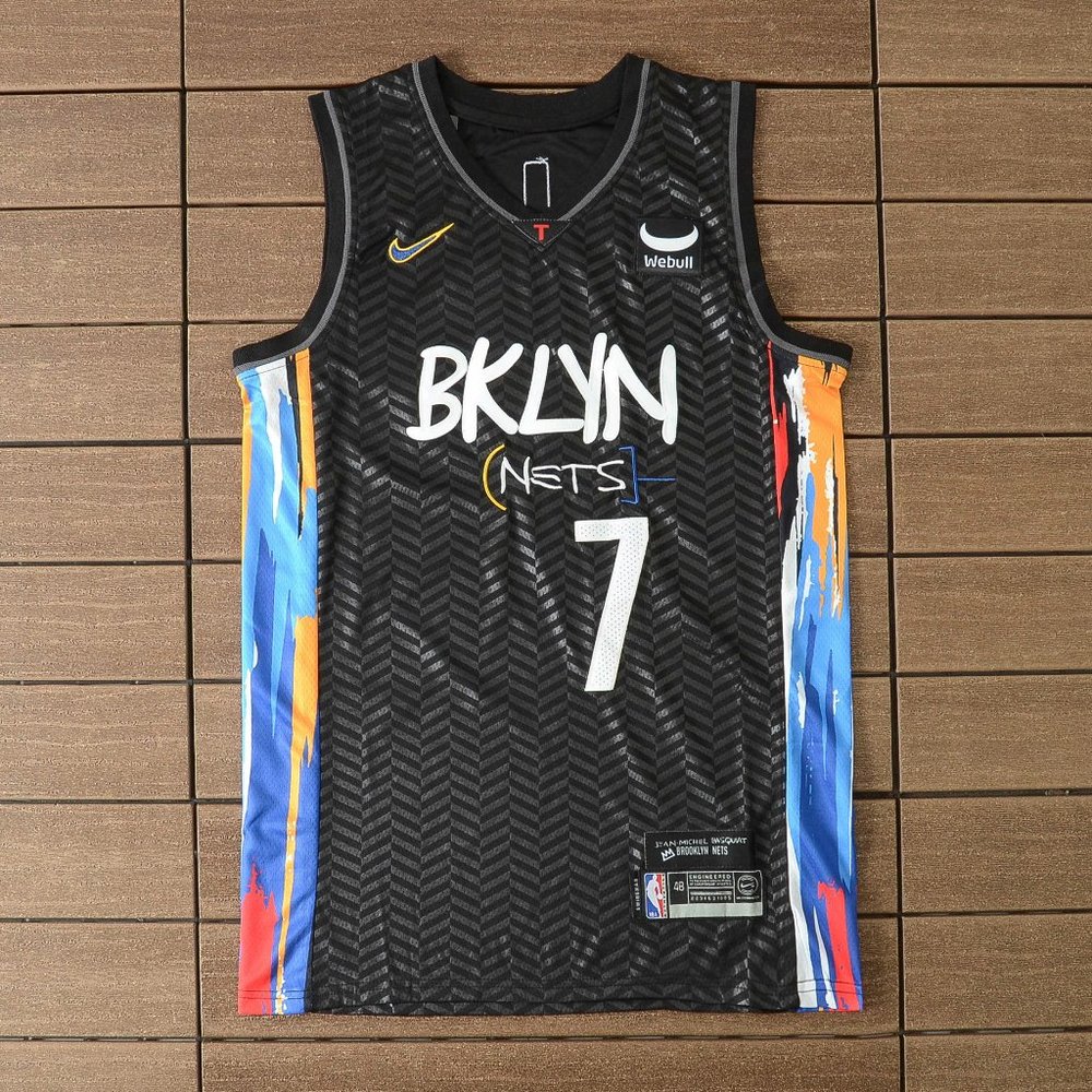 Nike Brooklyn Nets #7 Black Jersey - Kevin Durant
